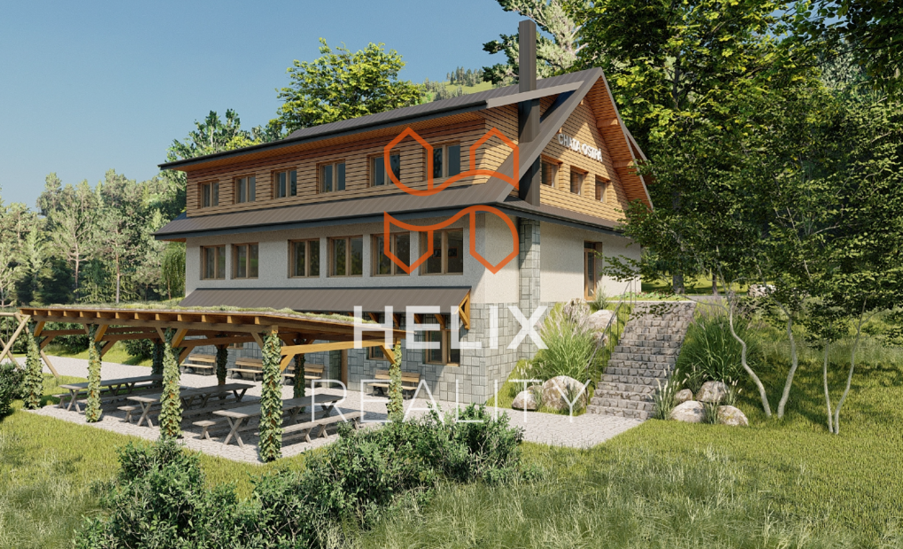 Prodej podílu horské chaty Ostrá, 720 m2, pozemek 4100 m2