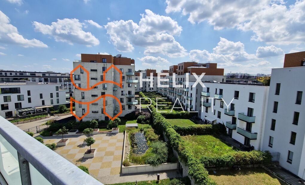Vybavený klimatizovaný byt 4+kk s terasou, garážové stání, rezidence Nová Karolina, Ostrava