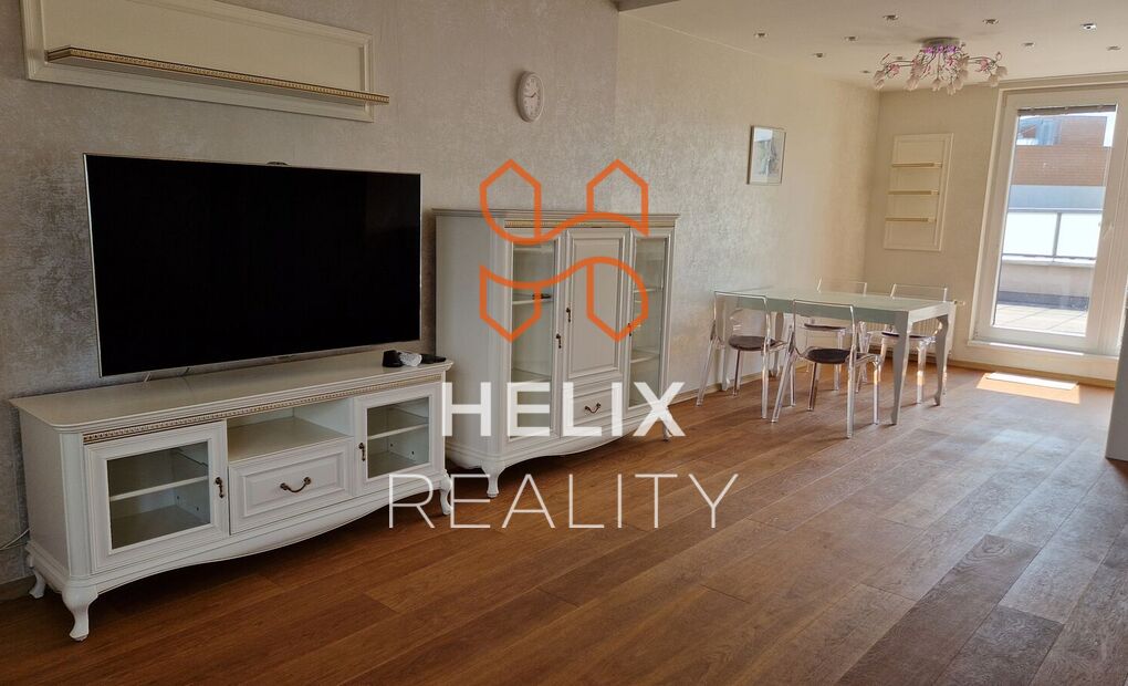 Vybavený klimatizovaný byt 4+kk s terasou, garážové stání, rezidence Nová Karolina, Ostrava