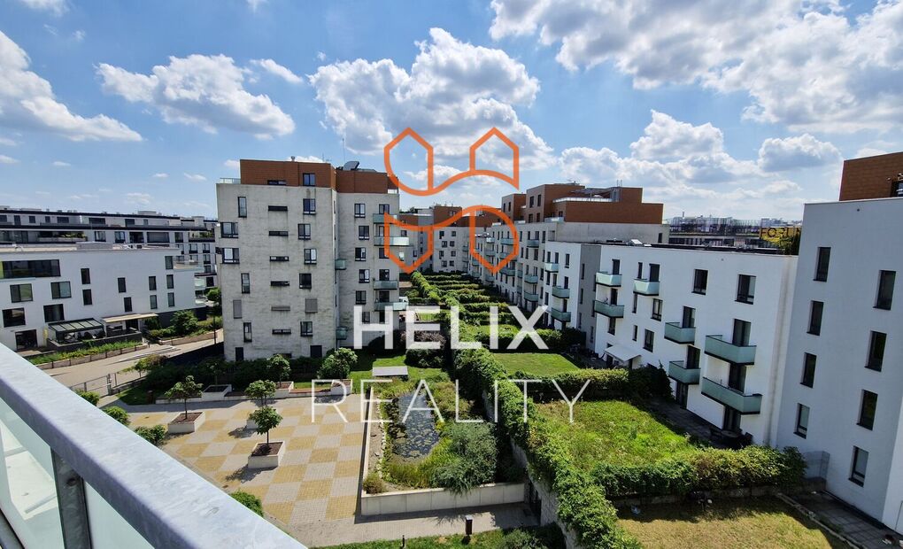 Vybavený klimatizovaný byt 4+kk s terasou, garážové stání, rezidence Nová Karolina, Ostrava