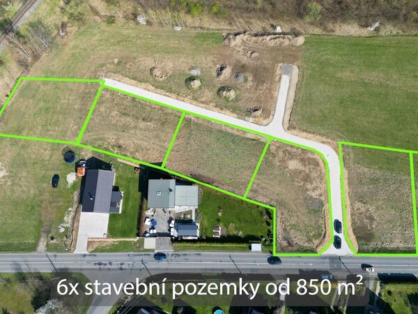 Fotografie nemovitosti - stavební pozemky Dobrá u Frýdku-Místku