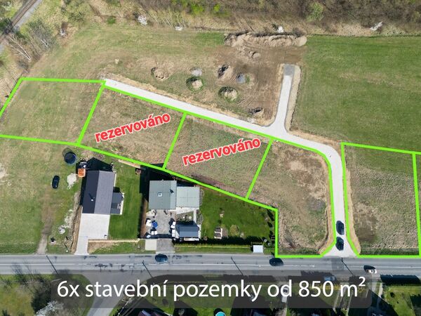 Fotografie nemovitosti - stavební pozemky Dobrá u Frýdku-Místku