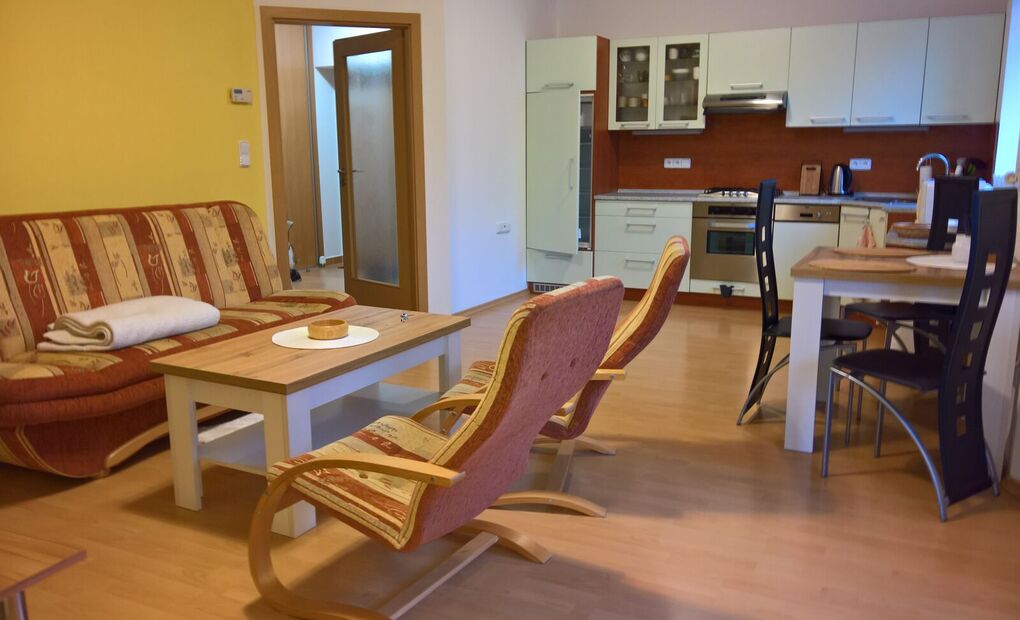 Vybavený byt 2+kk s balkonem, parkovací stání, Na Vyhlídce, Frýdek