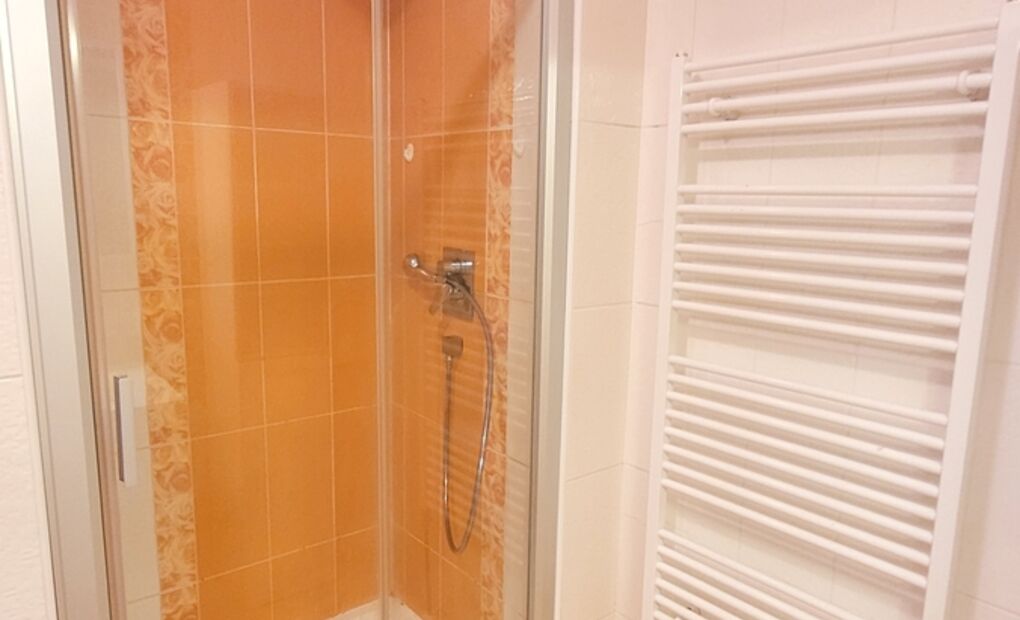 Byt 2+kk s balkonem v cihlovém domě, vybavený